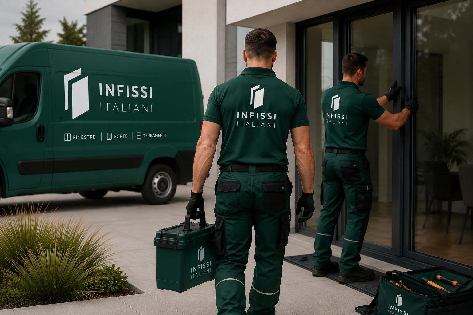 Installatore professionale al lavoro